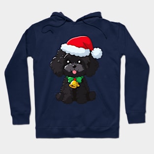 Black cavapoo xmas Hoodie